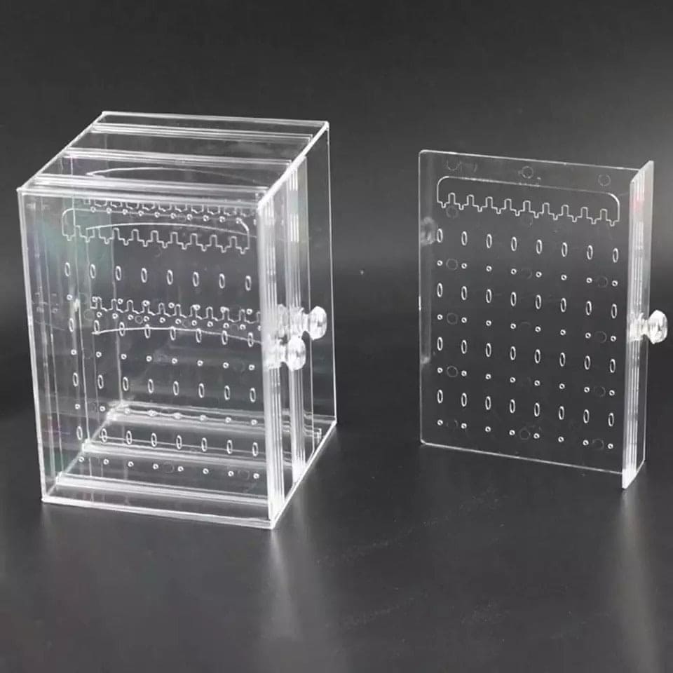 Acrylic Transparent Jewellery Organizer, Earrings Display Holder, Dust-proof Jewellery Organizer, Jewellery Storage Box Earring Display Stand Acrylic Transparent Jewellery Organizer, Earrings Display Holder, Dust-proof Jewellery Organizer, Jewellery Storage Box Earring Display Stand